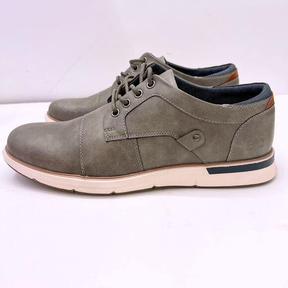 B-52 by Bullboxer Bryer Men’s Size US 12 Grey Leather Casual Dress Lace Up Shoes main image 6